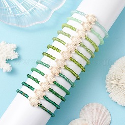 12Pcs Dyed Synthetic Turtle Bracelets&nbsp;BJEW-JB13502-01