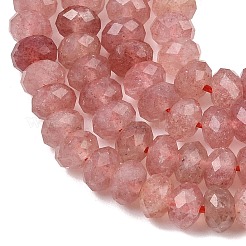 Natural Strawberry Quartz Beads Strands&nbsp;G-C259-A22-5x8mm