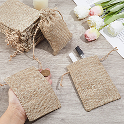 Linen Drawstring Bags&nbsp;ABAG-WH0032-120
