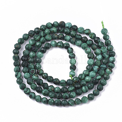 Natural Malachite Beads Strands&nbsp;X-G-S361-4mm-001