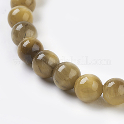 Natural Gold Tiger Eye Beads Strands&nbsp;G-C076-6mm-1AA