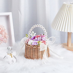 6Pcs Plastic Flower Baskets with Handle&nbsp;DIY-WA0001-21