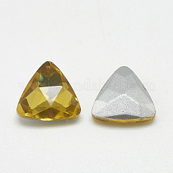 Pointed Back Glass Rhinestone Cabochons&nbsp;RGLA-T087-10mm-22