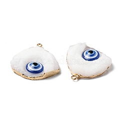 Evil Eye Druzy Resin Pendants&nbsp;RESI-D050-10LG