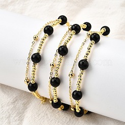 Natural Obsidian Bracelets&nbsp;BJEW-D330-01G-03