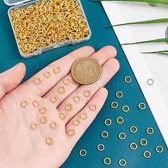 Brass Open Jump Rings&nbsp;KK-PH0006-6mm-G