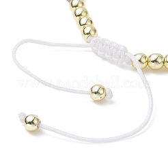 Evil Eye Lampwork Braided Bead Bracelet with Glass Beaded Chains for Women&nbsp;BJEW-JB09412