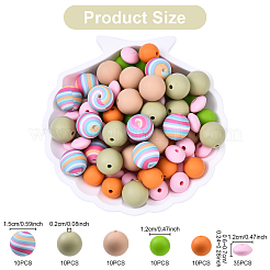Food Grade Eco-Friendly Silicone Focal Beads&nbsp;SIL-YW0001-72A