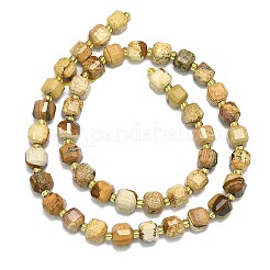 Natural Picture Jasper Beads Strand&nbsp;G-I376-D78-01