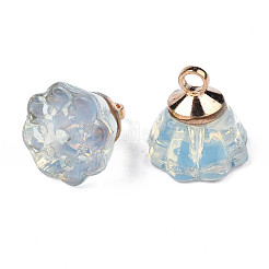 Imitation Jade Glass Charms&nbsp;GLAA-S054-26B