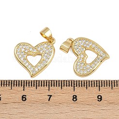 Brass Micro Pave Cubic Zirconia Pendants&nbsp;ZIRC-I367-12G-11