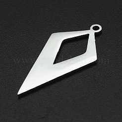 Tarnish Resistant 201 Stainless Steel Open Back Bezel Pendants&nbsp;STAS-R111-LA067-15