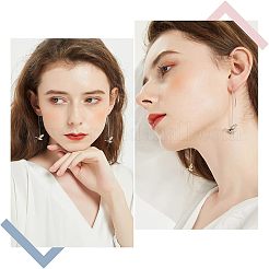 9 Pairs 3 Colors Brass Stud Earring Findings&nbsp;KK-UN0001-06