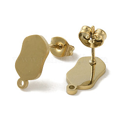 Ion Plating(IP) 304 Stainless Steel Stud Earring Findings&nbsp;STAS-I206-59G