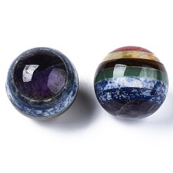 Assembled Natural Red Jasper & Topaz Jade &  Tiger Eye & Green Aventurine & Blue Spot Jasper & Lapis Lazuli & Amethyst Beads&nbsp;G-S375-003