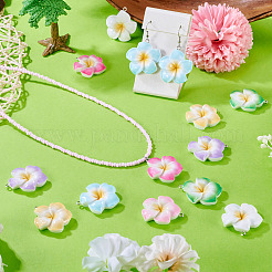 28Pcs 7 Colors Opaque Resin Pendants&nbsp;RESI-TA0005-03