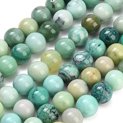 Natural Green Grass Agate Beads Strands&nbsp;GG-CBA007A-B03-8mm