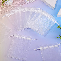 50Pcs Organza Bags Jewellery Storage Pouches Wedding Favour Party Mesh Drawstring Gift&nbsp;OP-TA0001-16E