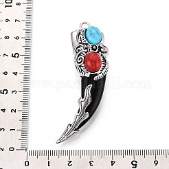 Tibetan Style Alloy Big Pendants&nbsp;PALLOY-N182-07B-AS