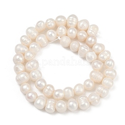Natural Cultured Freshwater Pearl Beads Strands&nbsp;PEAR-I007-07Y-09A