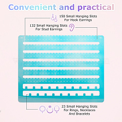 Acrylic Wall Mounted Earring Organizer Holder&nbsp;ODIS-WH0086-110A