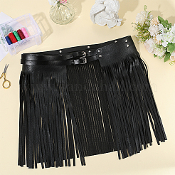 Imitation Leather Fringe Skirt Waist Belts&nbsp;AJEW-WH20020-266A