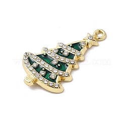 Alloy Enamel Pendants with Rhinestone&nbsp;FIND-H055-16G-02