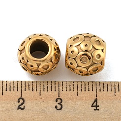Ion Plating(IP) 304 Stainless Steel European Beads&nbsp;STAS-P173-097G