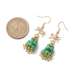 GLass Dangle Earrings&nbsp;EJEW-TA00440-01