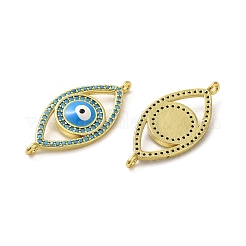 Rack Plating Brass Micro Pave Cubic Zirconia Connector Charms&nbsp;KK-O017-08A-G