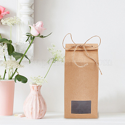 Folding Kraft Paper Box with Visible Window&nbsp;CON-WH0087-98