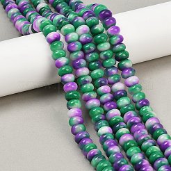 Dyed Natural White Jade Beads Strands&nbsp;G-G107-A25-01