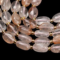 Natural Hematoid Quartz/Ferruginous Quartz Beads Strands&nbsp;GG-CBA5B6F-D02-01