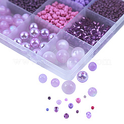DIY 18 Style Resin & Acrylic Beads Jewelry Making Finding Kit&nbsp;DIY-NB0012-04F