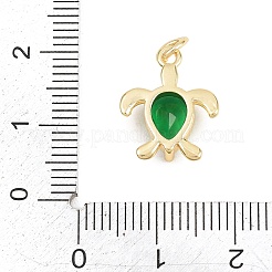 Brass Micro Pave Cubic Zirconia Pendants&nbsp;LS-KK-D258-41G-03