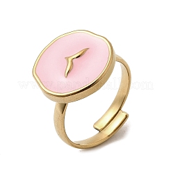 304 Stainless Steel Cuff Rings&nbsp;RJEW-A077-04G-02