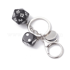 3Pcs Eye with IDice ron Keychains&nbsp;KEYC-JKC01427