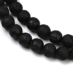 Synthetic Lava Rock Beads Strands&nbsp;G-S397-D01-10mm