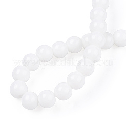 Opaque Solid Color Glass Beads Strands&nbsp;GLAA-T032-P6mm-02