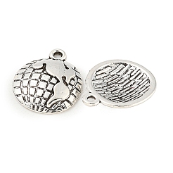 Tibetan Style Zinc Alloy Earth Charms&nbsp;TIBEP-R334-307AS-RS
