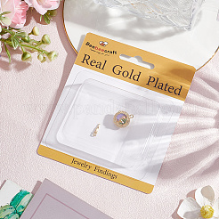 2Pcs Brass Enamel Box Clasps&nbsp;KK-BBC0018-44