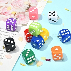 20Pcs 10 Colors Plastic Pendants&nbsp;KY-CJ0001-56