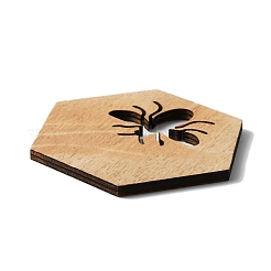 Wood Cup Mat&nbsp;DJEW-WH0034-51A