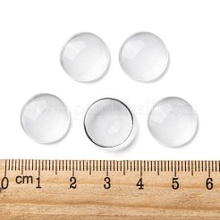 Transparent Glass Cabochons&nbsp;GGLA-R026-15mm