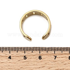 304 Stainless Steel Cuff Rings for Women&nbsp;RJEW-A077-02G