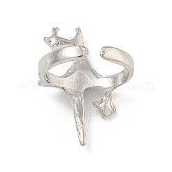 Star Zinc Alloy Open Cuff Ring&nbsp;RJEW-Z048-01P-02