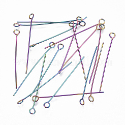 Ion Plating(IP) 304 Stainless Steel Eye Pins&nbsp;X-STAS-Q234-35mm-01