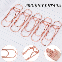 24Pcs Iron Paper Clips&nbsp;OFST-CP0001-15