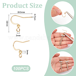 100Pcs 316 Surgical Stainless Steel Earring Hooks&nbsp;STAS-UN0058-62