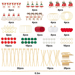 137Piece DIY Christmas Style Earring Kits&nbsp;DIY-SC0015-14
